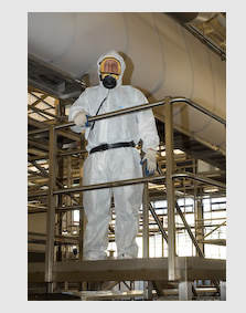 Dressed for asbestos removal